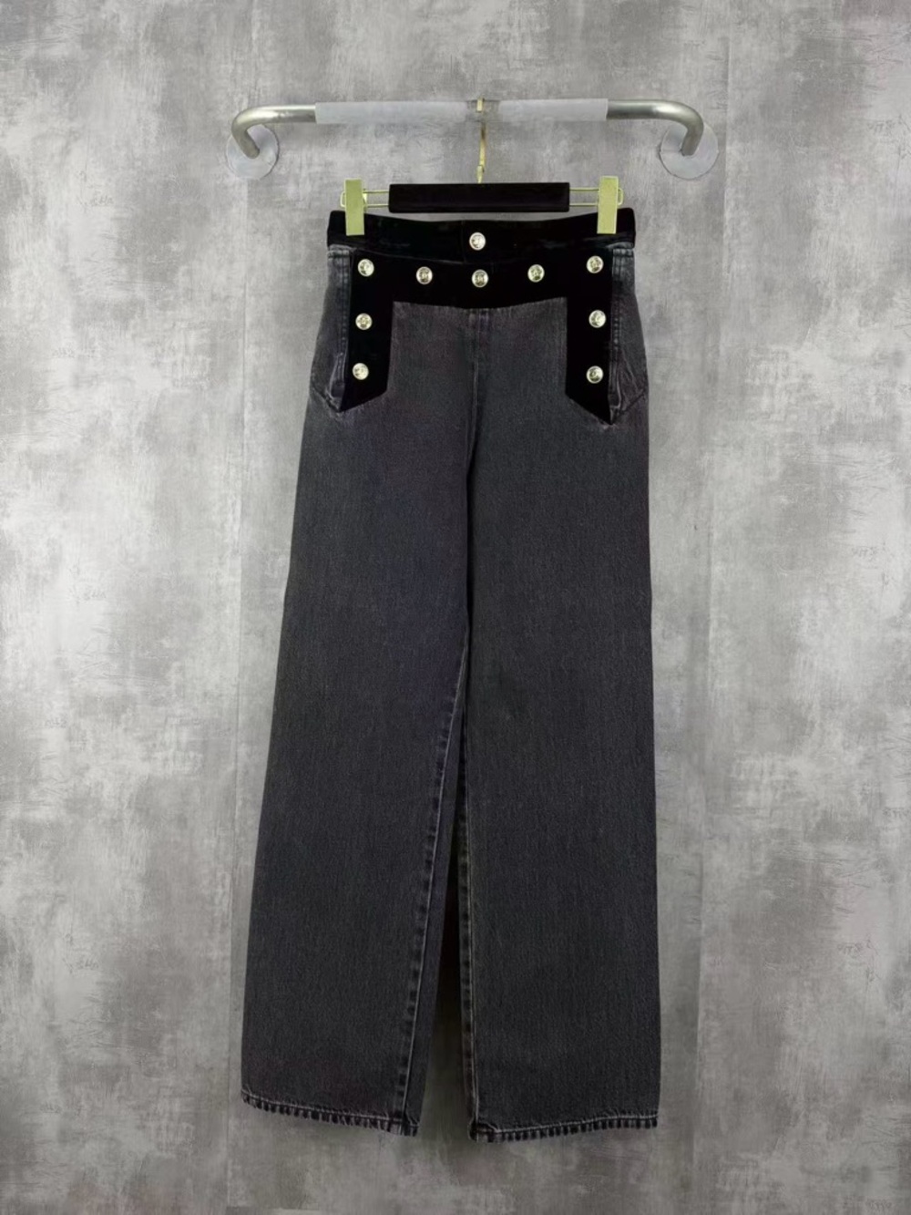 🚩steal Authentic CHANEL Black Satin Logo Waist Label Detail